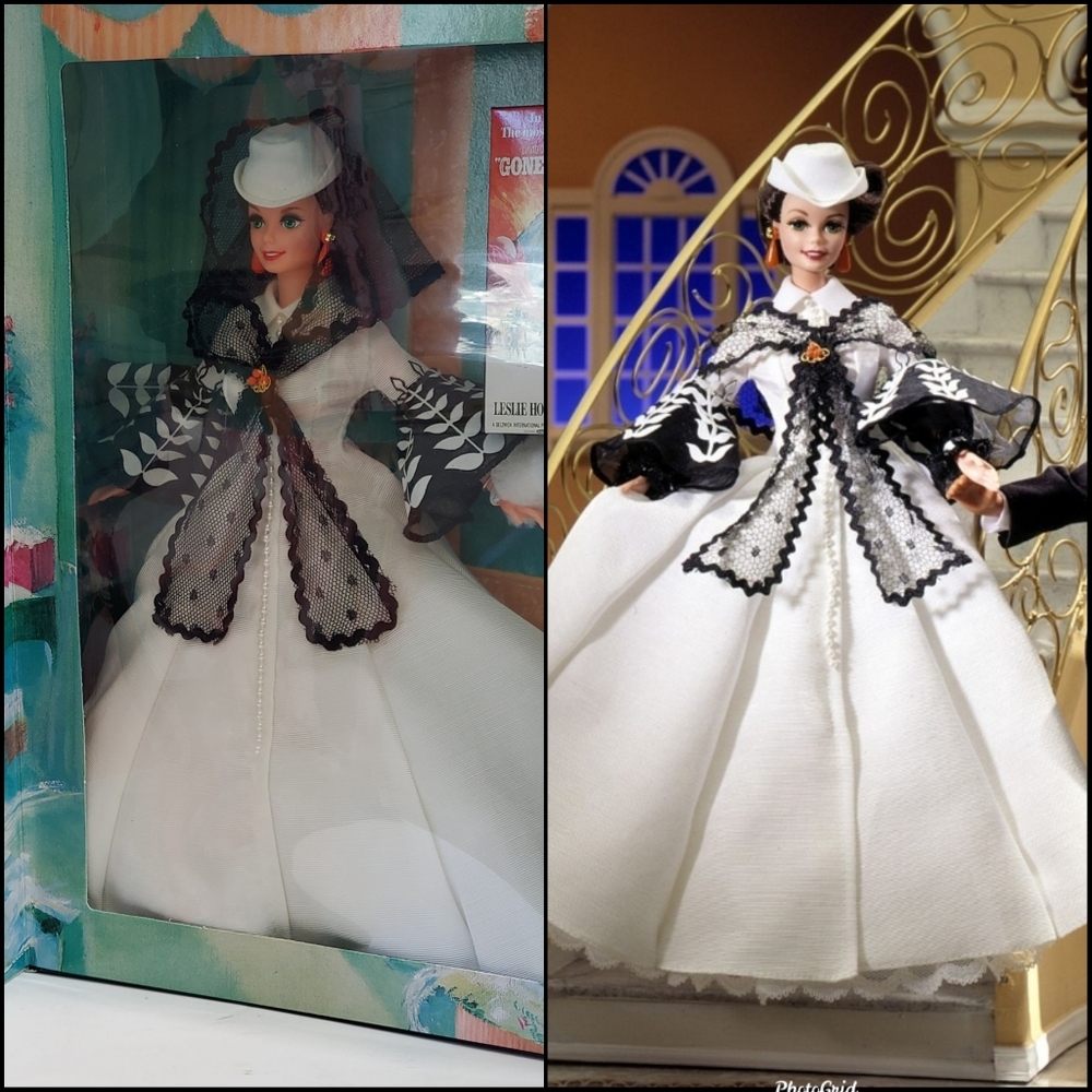1995 Vintage NRFB Barbie® Doll as Scarlett O’Hara (black and white dress)